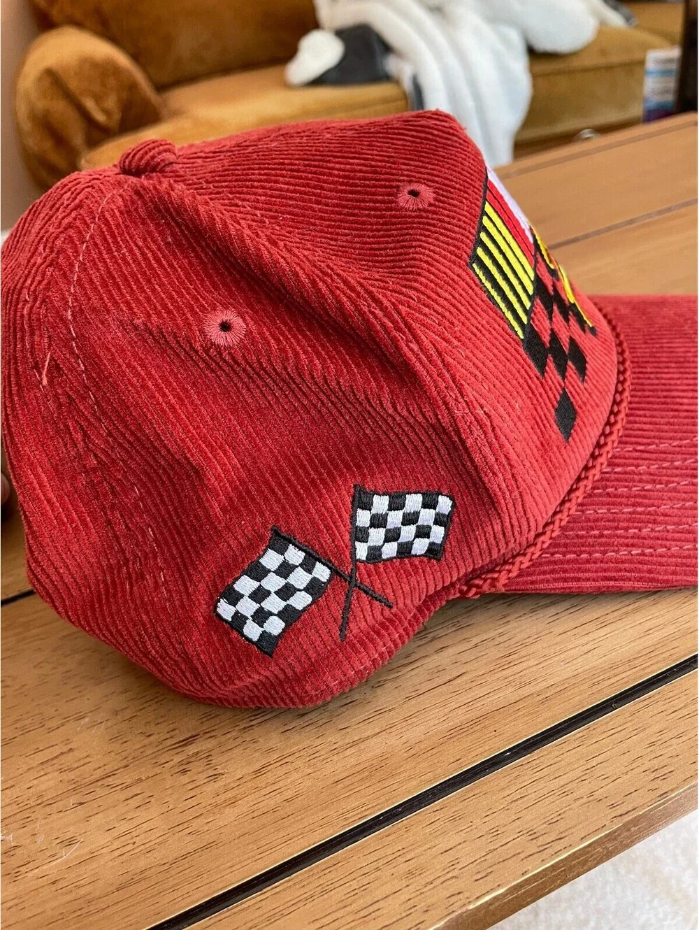 Spencers's NASCAR Racing Corduroy Trucker (Grandpa) Hat